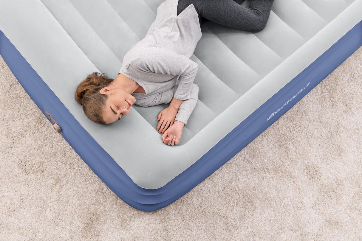 Lit gonflable - Bestway - Tritech - 152 x 203 x 46 cm - 2 places - Pompe intégrée