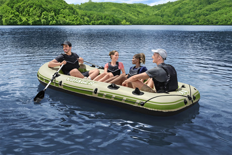 BATEAU GONFLABLE VOYAGERA© X4 SET HYDRO-FORCEA©, 350 X 145 CM, 4 ADULTES