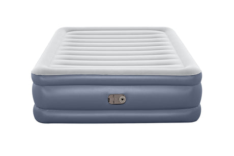 Lit gonflable - BESTWAY - 6713I - Tritech™ - 2 places, 203 x 152 x 51 cm, pompe électrique intégrée, cadre de lit