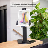 Support tablette universel sur pied TooQ TQTDS0811 avec antivol (Noir)