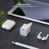 Chargeur secteur TooQ TQWC-GANPD30 1 port USB-C 30W (Blanc)