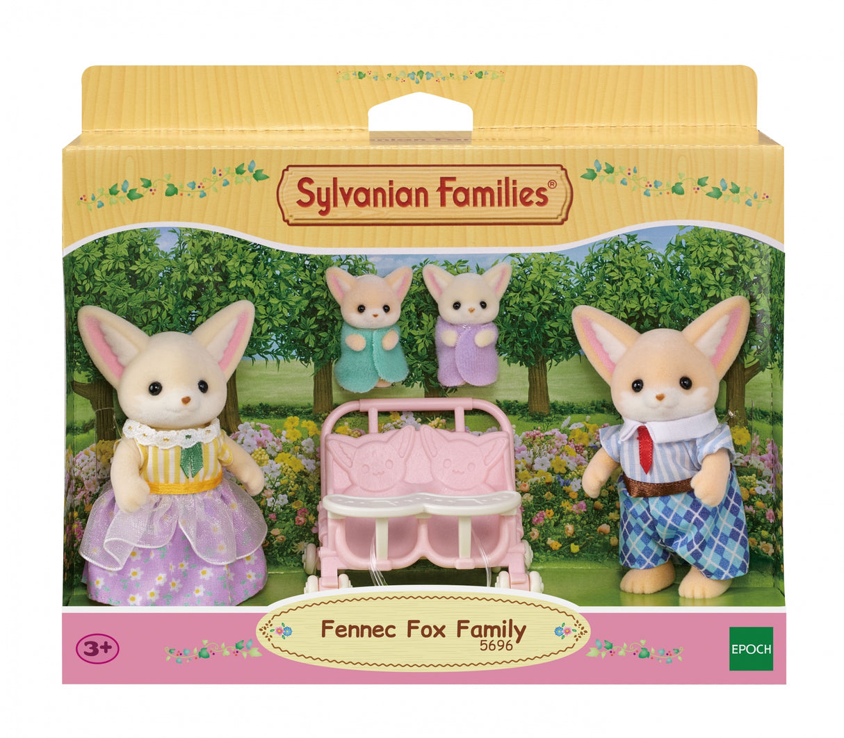 Poupée - SYLVANIAN FAMILIES - Famille Fennec - Multicolore - Articulée et habillée avec soin