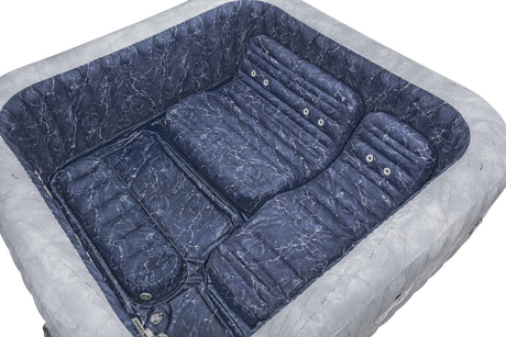 Spa gonflable BESTWAY - Lay-Z-Spa San Fransisco - Hydrojets - 230 x 230 x 71 cm - 5 a 7 places - Carré (couverture, 5 appuie-tete)