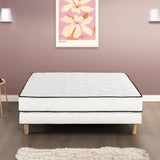 Matelas 140 x 190 cm - Hauteur 24 cm - 580 ressorts ensachés - 7 zones - Equilibré - réversible - fabriqué en Belgique - DEKO DREAM