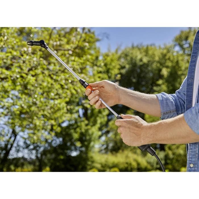 Tube prolongateur télescopique GARDENA pour désherbage - Longueur 40-100cm - Buse orientable