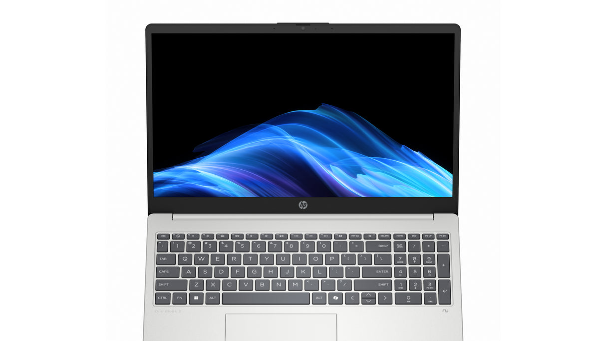PC Portable HP Omnibook 3 15-fn0021nf - Windows 11 - 15,6 FHD IPS - Ryzen AI 5 340 - RAM 24Go - Stockage 512Go SSD - AZERTY