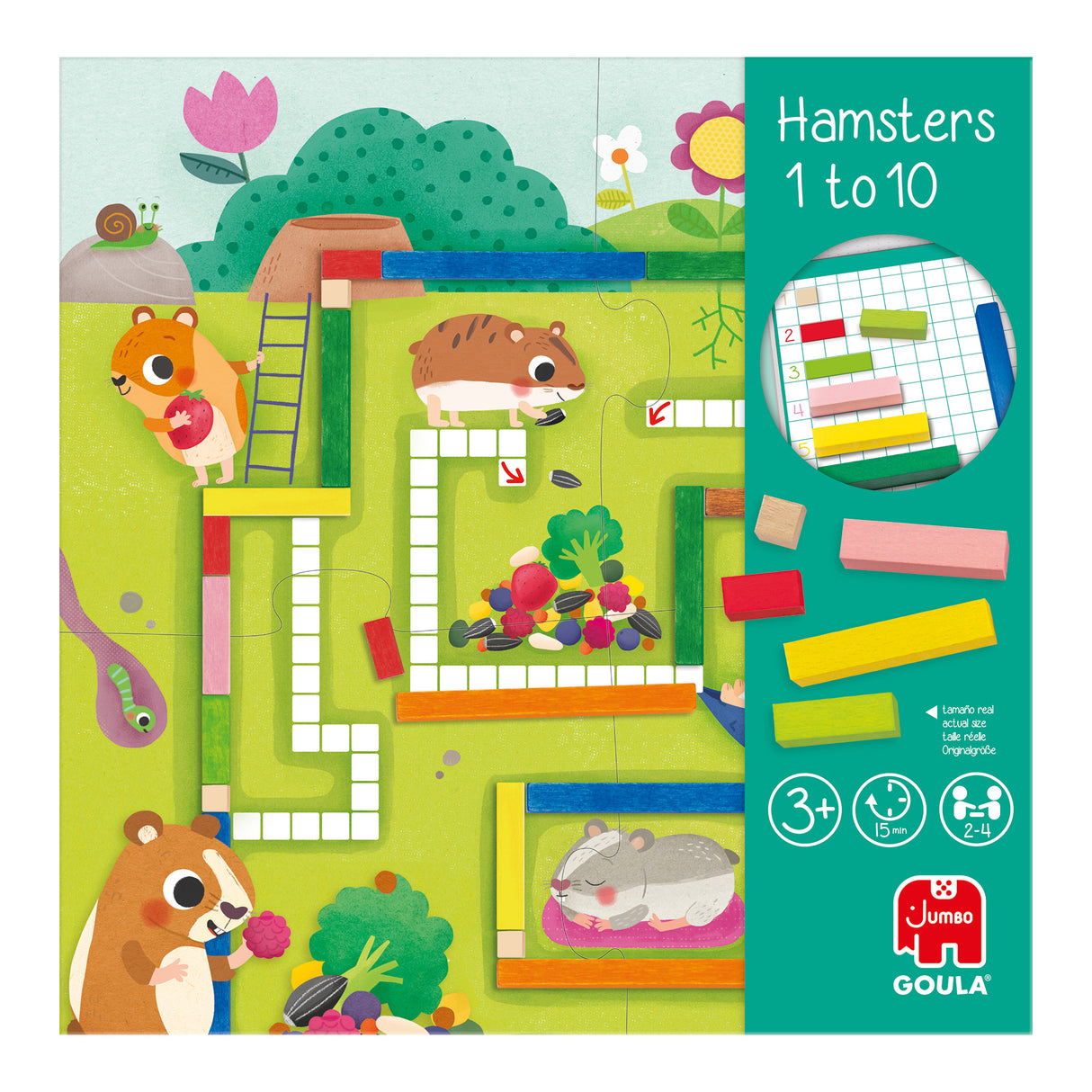 Jeu éducatif - GOULA - 1-10 Maths - Aide les hamsters a constituer leurs provisions pour l'hiver
