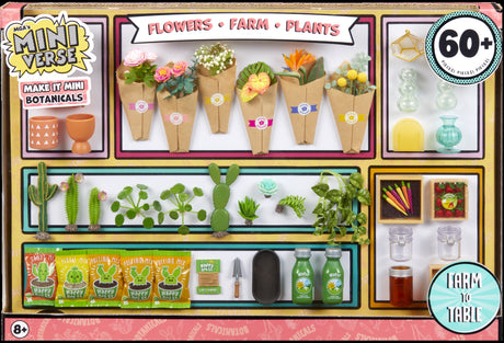 MGA Miniverse - Botanicals - Jeu Créatif - Mini plantes - Loisirs créatif et décoratif en résine - Non Comestible - 8 ans et plus