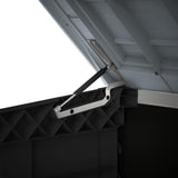 Coffre de rangement extérieur KETER en résine 1200 litres Noir et gris - Range Poubelles ou vélo