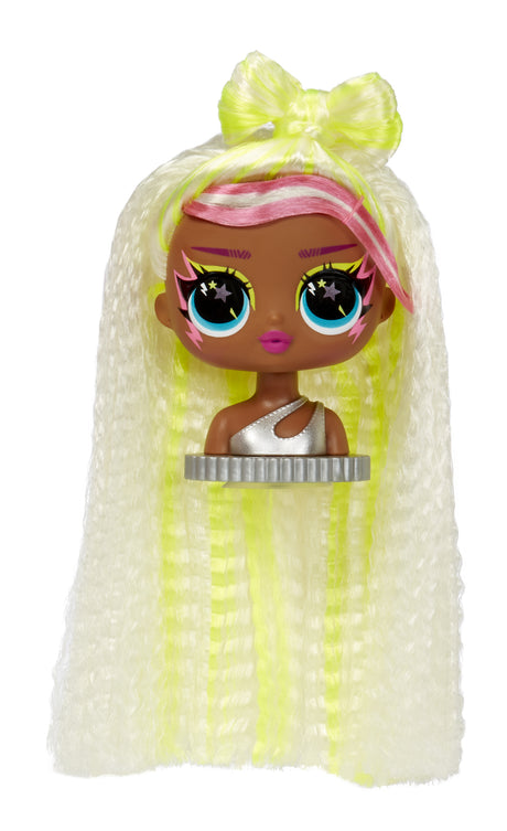 L.O.L. Surprise Tweens Surprise Swap Fashion Doll - Curls-2- Crimps Cora - 1 poupée Tweens 17cm, 1 mini tete a coiffer et des