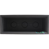 Jardiniere - EDA - Volcania - 98 L - Intérieur / Extérieur - Décor Pierre - 99,5 x 39 x H. 43 cm - Gris Anthracite