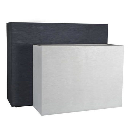 Jardiniere Muret Loft L - EDA - Graphit - 46 L - Intérieur / Extérieur - Décor Graphiques - 78,5 x 29,5 x H. 60 cm - Gris Anthracite