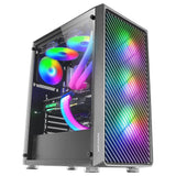 Boitier Moyen Tour ATX Mars Gaming MC-F RGB avec panneau vitré (Noir)