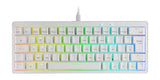 Clavier Gamer mécanique (Blue Switch) Mars Gaming MKMiniPro TKL RGB (Blanc)