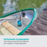 GARDENA Pompe immergée eau claire 200/2 Li-ion 18V P4A– Débit max 2000l/h & pression max 2bar – Extension garantie 5 ans (14600-20)