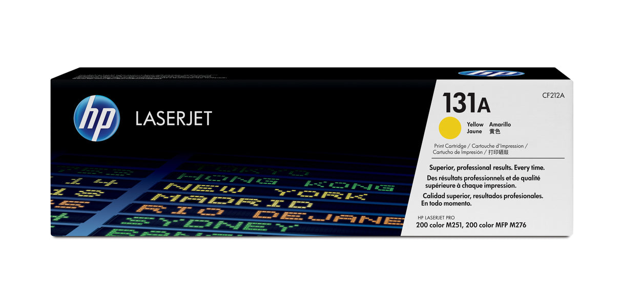 Cartouche de toner jaune HP 131A authentique pour LaserJet Pro 200 Color M251/M276