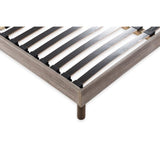 DEKO DREAM Sommier en kit 140x190 - Décor chene et gris