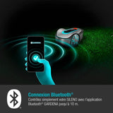 GARDENA Tondeuse robot SILENO minimo 250 – Connexion Bluetooth – Surface tonte max 250m˛ – Triple lames pivotantes (15201-26)