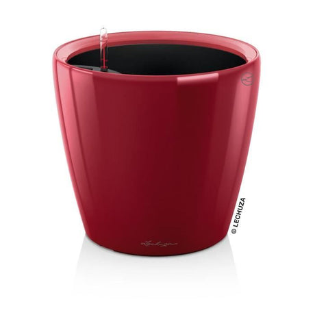 LECHUZA Pot de fleurs - Classico Premium LS 21 - Ř 22 x 20 cm - 3 L - Kit complet - Arrosage automatique - Rouge scarlet brillant