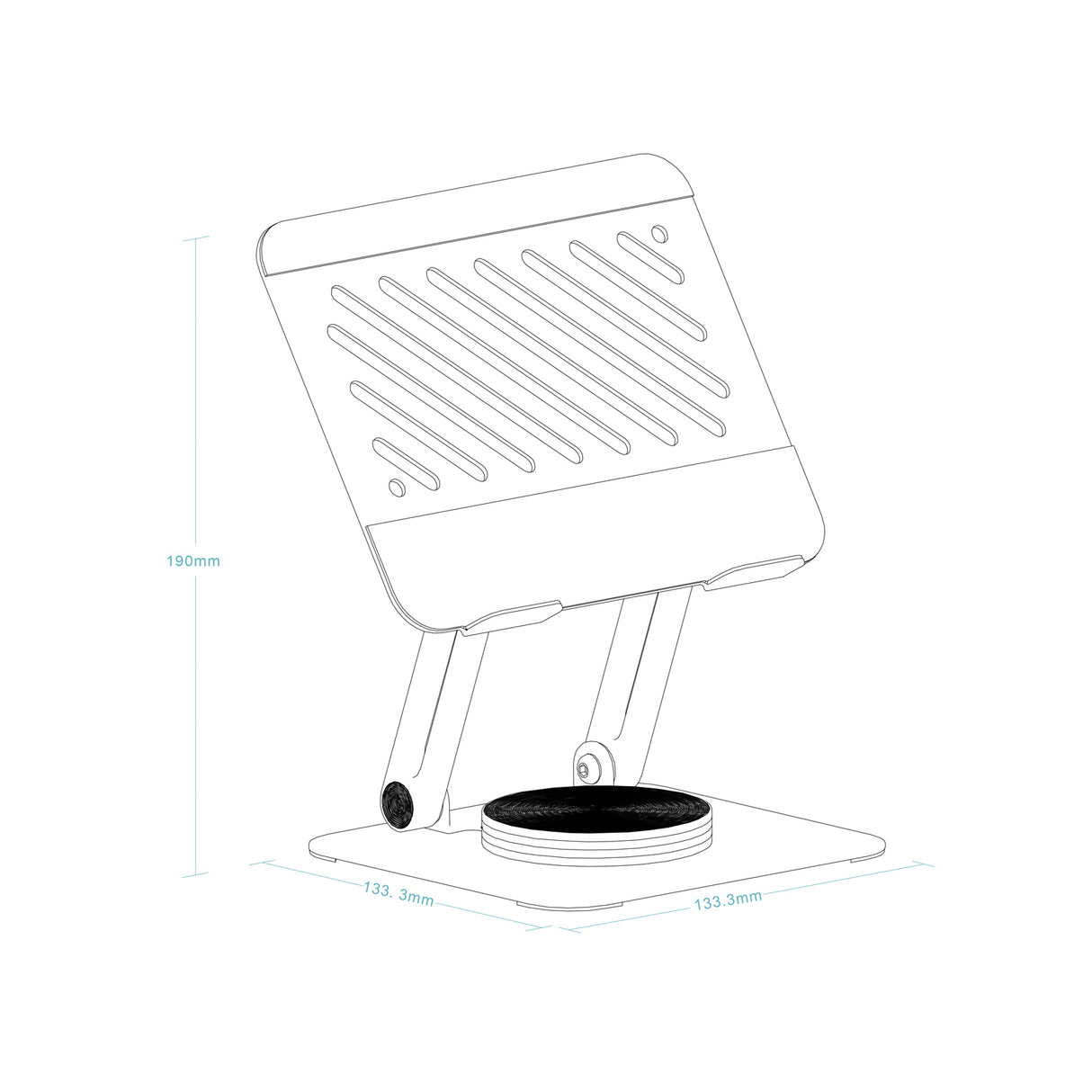 Support tablette universel sur pied Tooq  NARVI-G (gris)