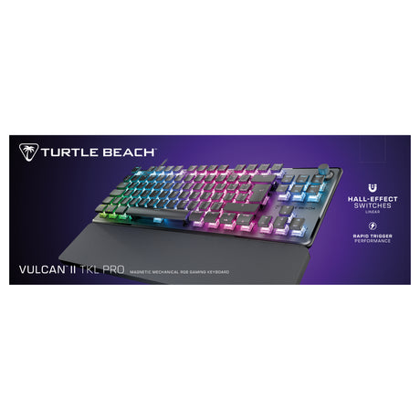 Clavier gaming RGB mécanique magnétique - TURTLE BEACH - Vulcan II TKL Pro - Noir