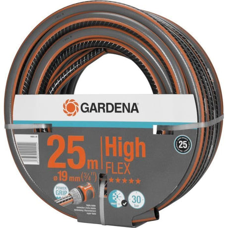 Tuyau d'arrosage GARDENA Comfort HighFLEX - Ř19mm - 25m - Anti-noeud et indéformable - Garantie 25 ans