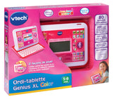 Ordi-Tablette Enfant VTECH Genius XL Color Rose - 2 en 1 avec écran couleur - Mixte - A partir de 5 ans