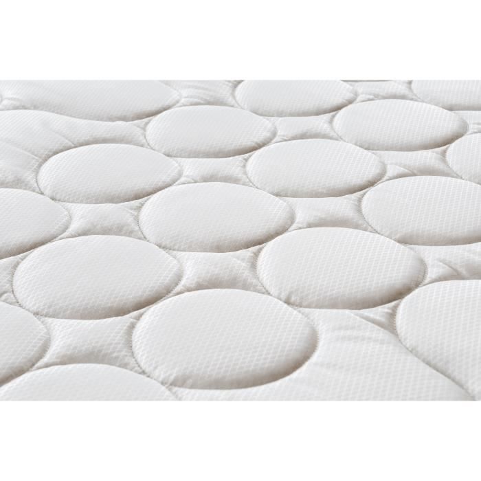 Ensemble Matelas + sommier 160x200 cm - 600 Ressorts ensachés - 5 zones de confort - 19 cm - Ferme - DEKO DREAM Springmax