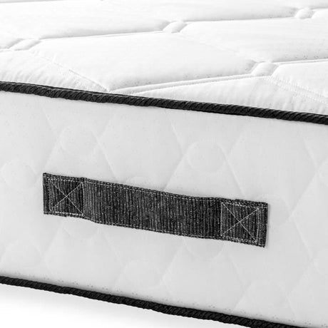 Ensemble matelas sommier 160 x 200 cm Hauteur 27 cm - ressorts ensachés - 7 zones - réversible - fabriqué en Belgique - DEKO DREAM
