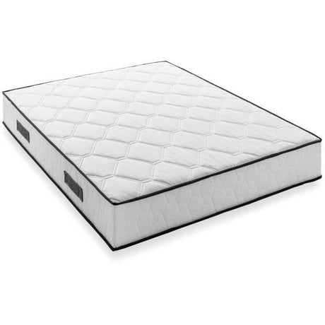 Ensemble matelas sommier 160 x 200 cm Hauteur 27 cm - ressorts ensachés - 7 zones - réversible - fabriqué en Belgique - DEKO DREAM