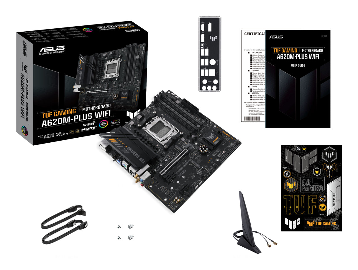 Carte Mère Asus Tuf Gaming A620M-Plus WiFi (AM5) Micro ATX