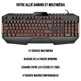 Clavier Gamer Gamium V2 Rétro-éclairage / 4 touches macro 19 touches anti-ghosti