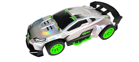 Voiture Télécommandée - EXOST - Metal Chrome 1:14 - 15 km/h - 31 -5 cm - argent et vert - des 5 ans