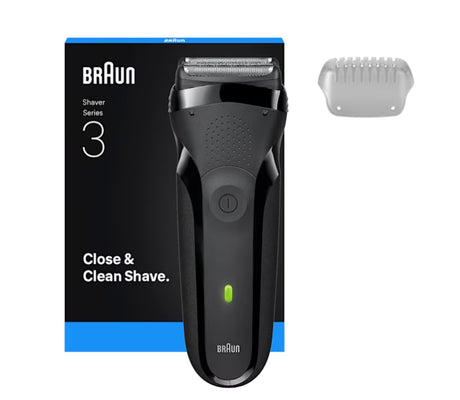 Rasoir électrique - BRAUN - Série 3 300s - 30 min - Noir