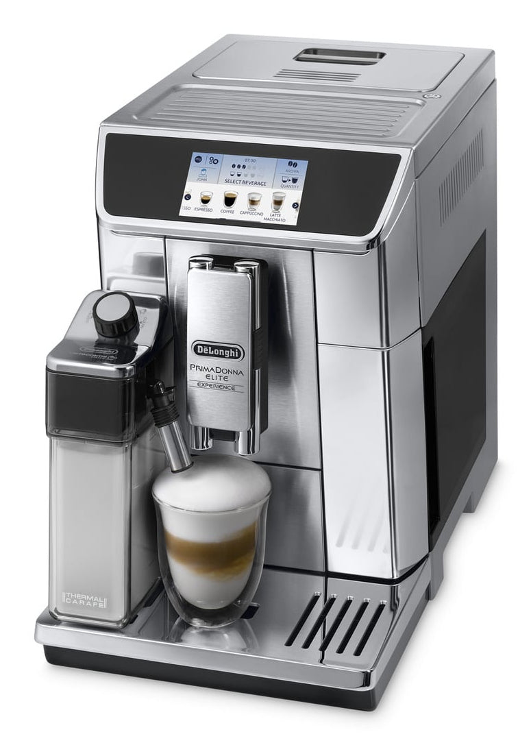 Machine expresso broyeur - De'Longhi - Primadonna elite - ECAM650.85.MS - 28 recettes - Gris