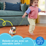 Fisher-Price Mon Carlin a promener - Jouet a tirer pour bébé - des 12 mois - HTW94