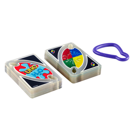Mattel Games - UNO H20 TO GO - Uno Sport Jeu De Cartes - Jeu De Cartes Famille - 7 Ans Et + - P1703 - Jeux de cartes mattel uno P170