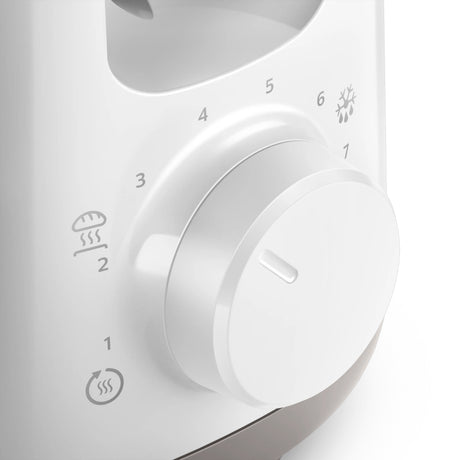 Grille-pain - PHILIPS - HD2590/00 - Collection Daily petit déjeuner - 1 fente longue - 830W - Blanc