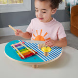 Fisher-Price-Table musicale en bois avec instruments de percussion HXT91