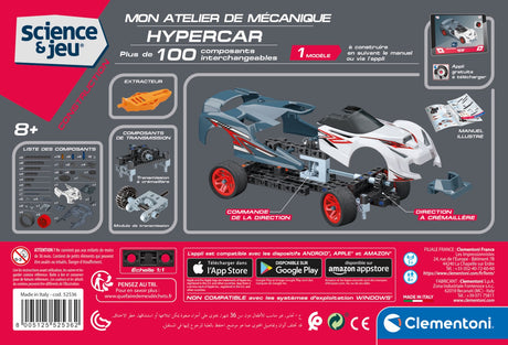 Clementoni - Science & Jeu - Hypercar a construire