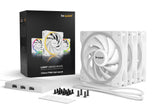 Lot de 3 Ventilateurs de boitier be quiet! Light Wings High Speed RGB - 12cm (Blanc)