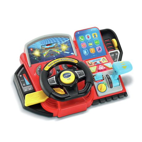 Simulateur de conduite pour enfant - VTECH Super Console Turbo Pilote - Écran couleur et 20 jeux inclus