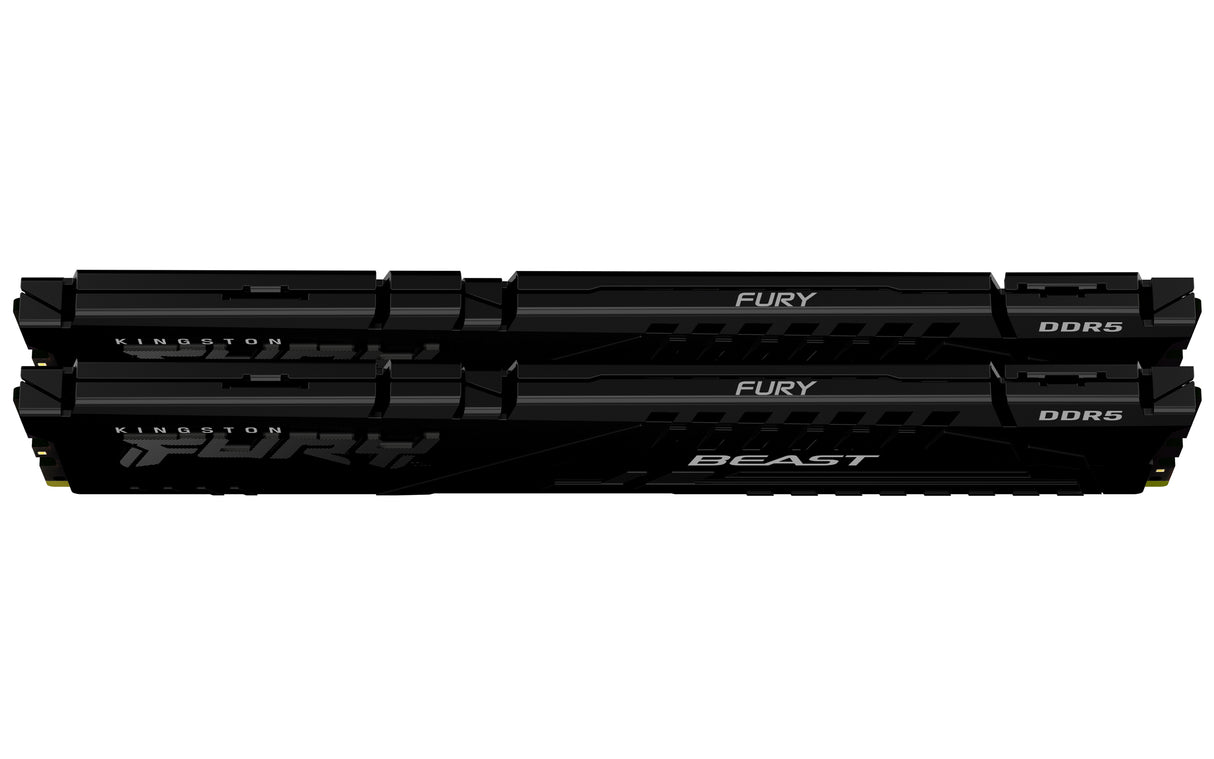 Kit Barrettes mémoire 32Go (2x16Go) DIMM DDR5 Kingston Fury Beast  5600MHz (Noir)