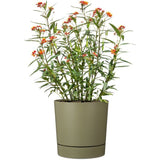 Pot de fleurs avec réserve rond - GARDEN ID - Plano - Ř 29 - 14 L - H 29 cm - Vert mousse