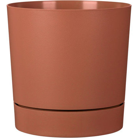 Pot de fleurs avec réserve rond - GARDEN ID - Plano - Ř 29 - 14 L - H 29 cm - Siena