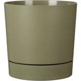 Pot de fleurs avec réserve rond - GARDEN ID - Plano - Ř 47 - 43 L - H 46 cm - Vert mousse