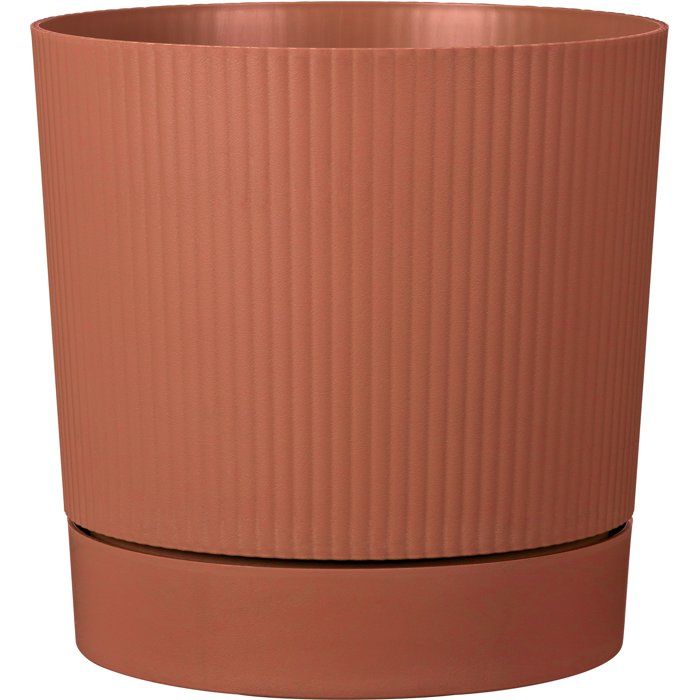 Pot de fleurs avec réserve rond - GARDEN ID - Lino - Ř 47 - 43 L - H 46 cm - Siena