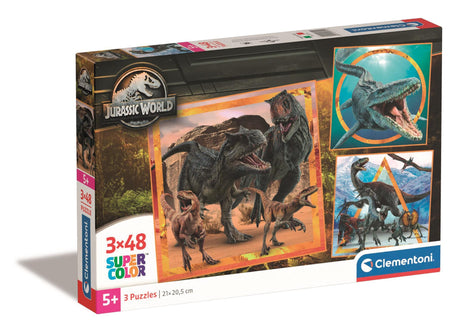 CLEMENTONI puzzle 3x48 pieces - Jurassic World