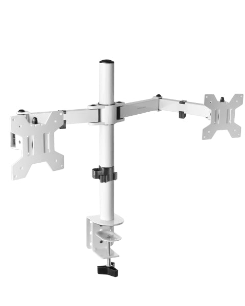 Support double-écran à fixer Mars Gaming MArm2 13"-27" (8kg max) (Blanc)
