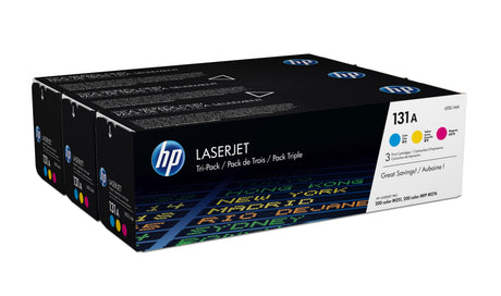 Cartouche de toner HP 131A - Pack de 3 couleurs authentiques LaserJet pour HP LaserJet Pro 200 Color M251/M276